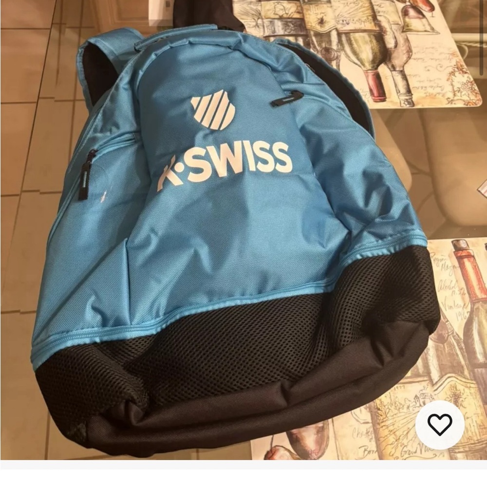 K-Swiss Blue and Black Men's Bag